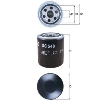 OC540 KNECHT MAHLE FILTER õlifilter
