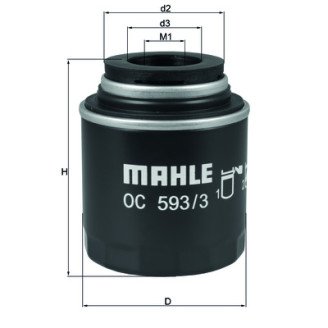 OC593/3 KNECHT MAHLE FILTER õlifilter
