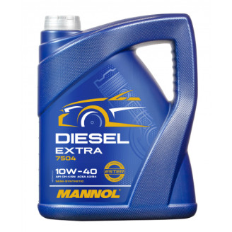 5L - 10w40 Diesel Extra MANNOL 7504 pussintetiskā motoreļļa