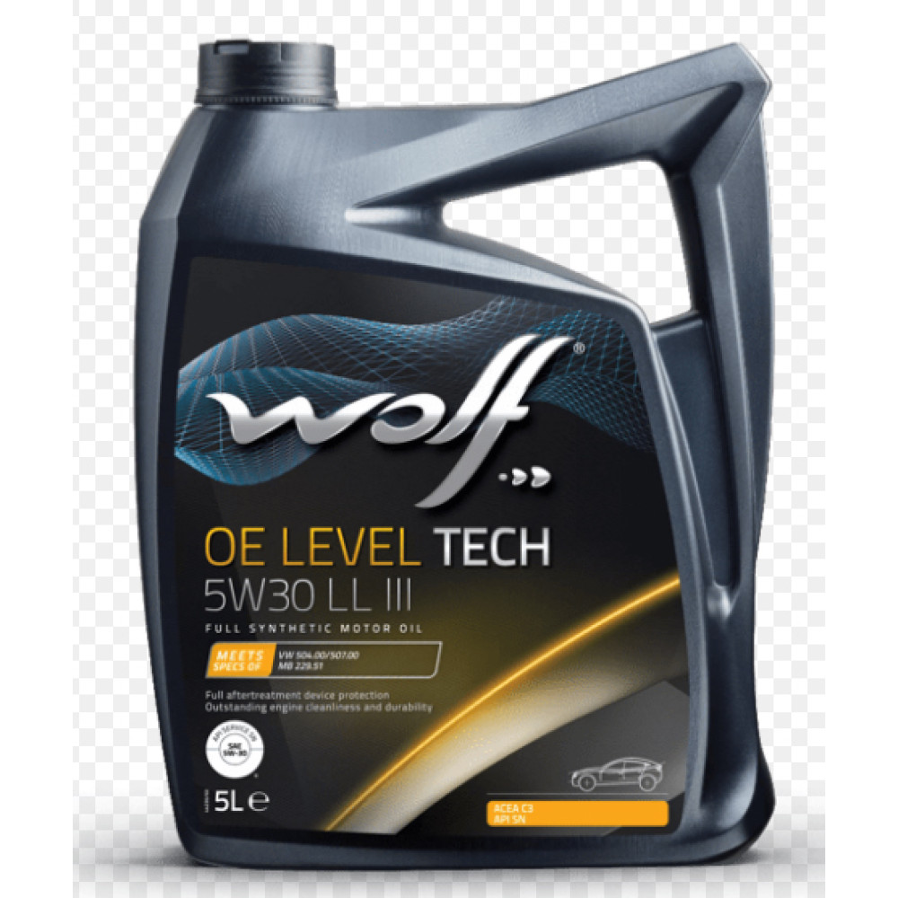 5L - 5W30 WOLF OE LEVELTECH VW 507 BMW LL04 sintetiskā motoreļļa 5W-30. 5L - 5W30 WOLF OE LEVELTECH VW 507 BMW LL04 sintetiskā motoreļļa 5W-30.
