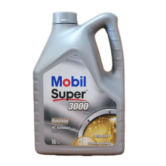 5L - 5w40 MOBIL SUPER 3000 X1 engine oil - Promotional price for parcel locker shipments