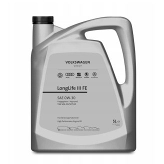 5L - 0W30 VW GROUP LONGLIFE III FE ORIGINĀLĀ AUDI VW SKODA motoru eļļa 0w-30