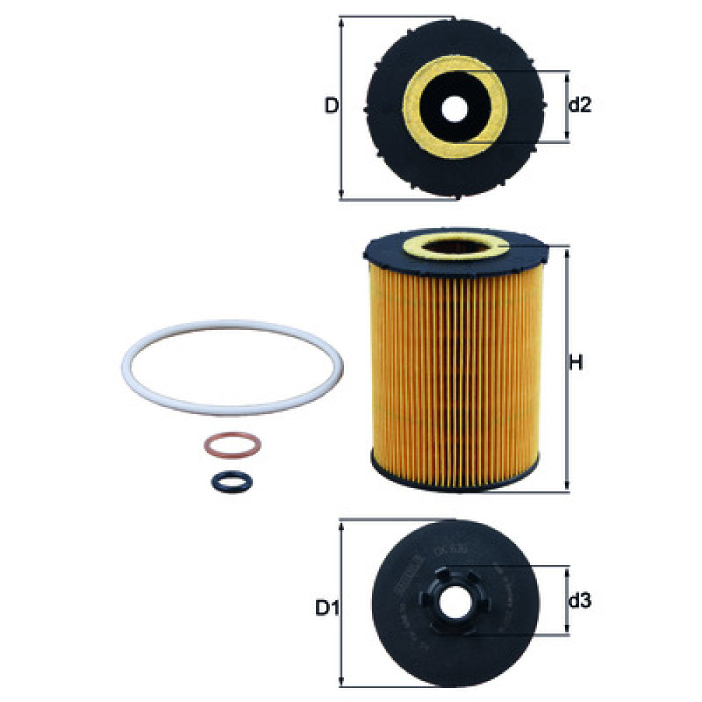 OX636D KNECHT MAHLE FILTER oil filter OX636D KNECHT MAHLE FILTER oil filter