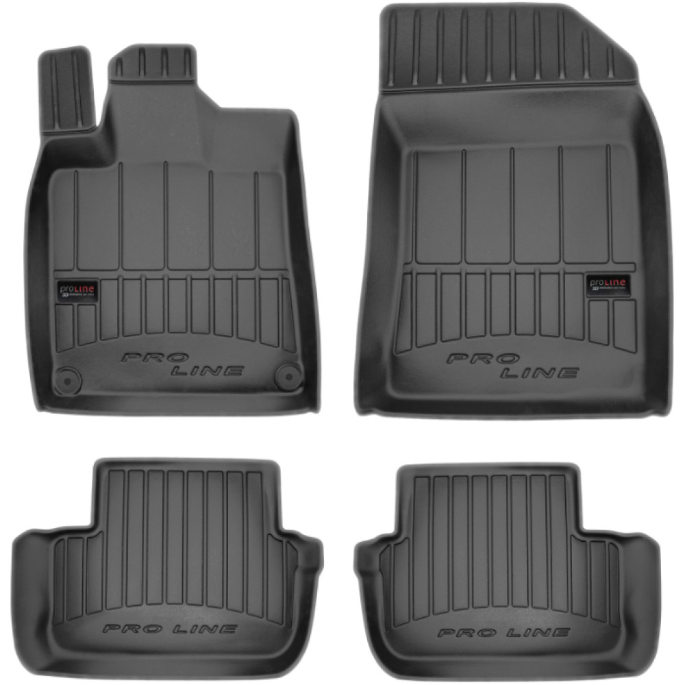 PEUGEOT 407 2004-2011 3D Guminiai kilimėliai komplektas 4 vnt. FROGUM 3D407497