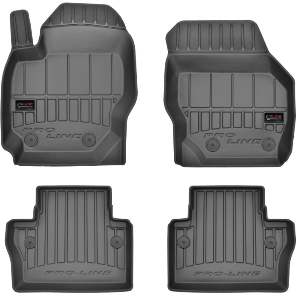 VOLVO V70 III 2007 - 2016  3D Комплект резиновых ковриков 4шт. FROGUM 3D407855