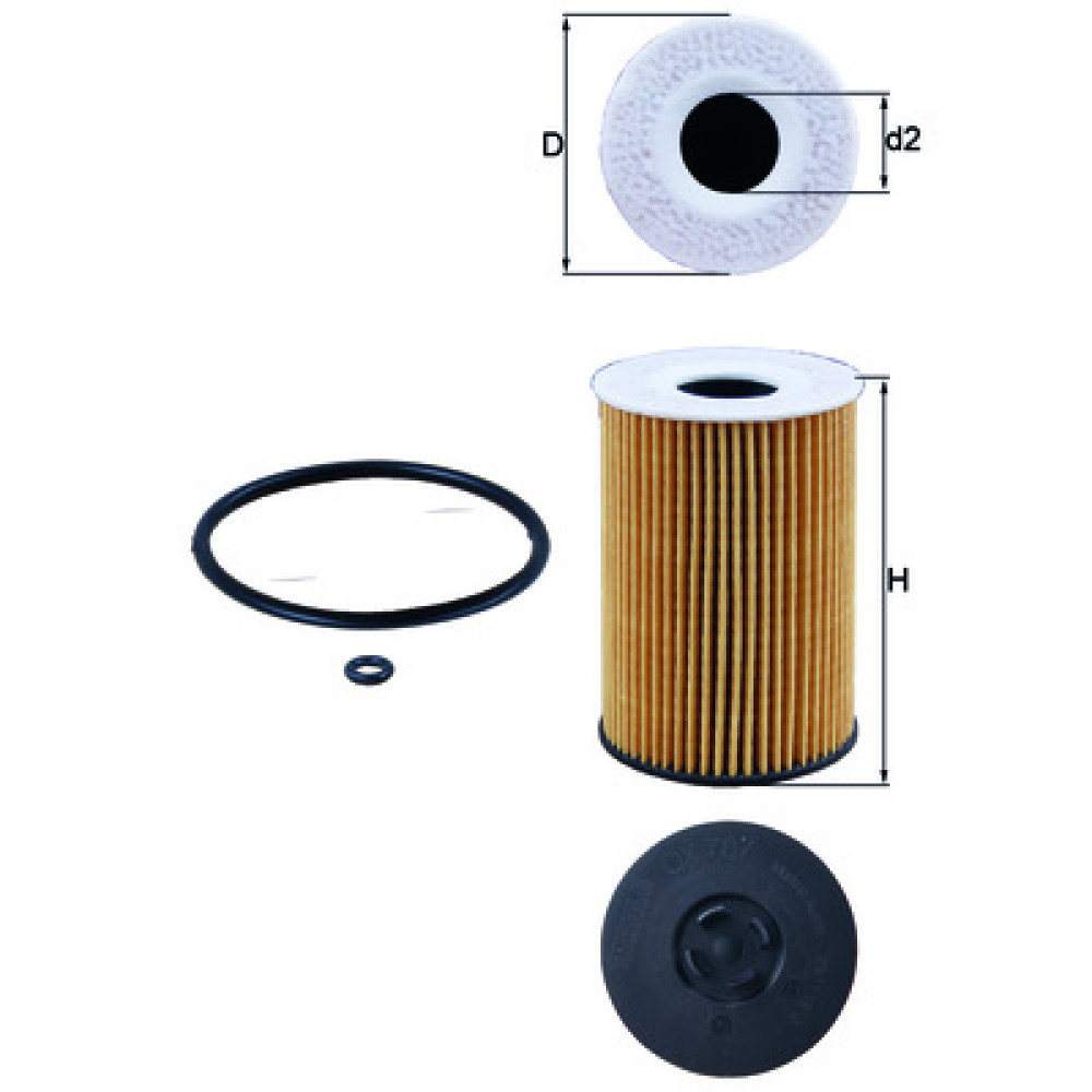 OX787D KNECHT MAHLE FILTER oil filter