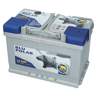 80Ah BAREN 730A,12V Akumulators BLU POLAR (-+) 278x175x190