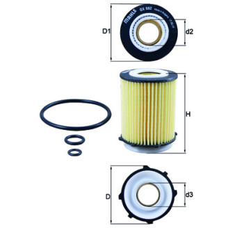 OX982D KNECHT MAHLE FILTER Oil Filter