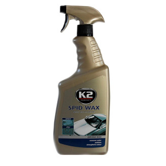 Automobilinis vaškas K2 SPID WAX naudojamas švariems, šlapiems arba sausiems automobiliams - purškiklis 770 ml