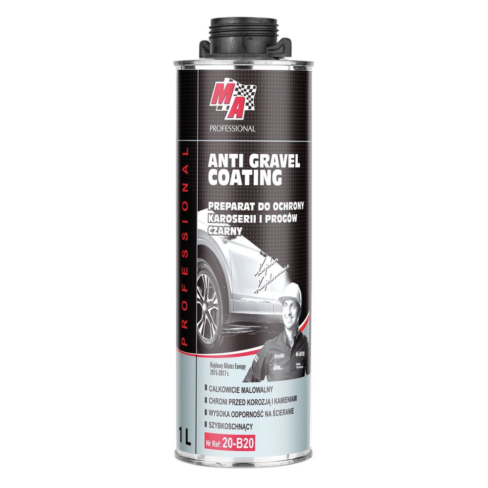 Black Bitumen Mastic. Anti-Corrosion Body and Underbody Coating MA for Pneumatic Gun 1000 ml