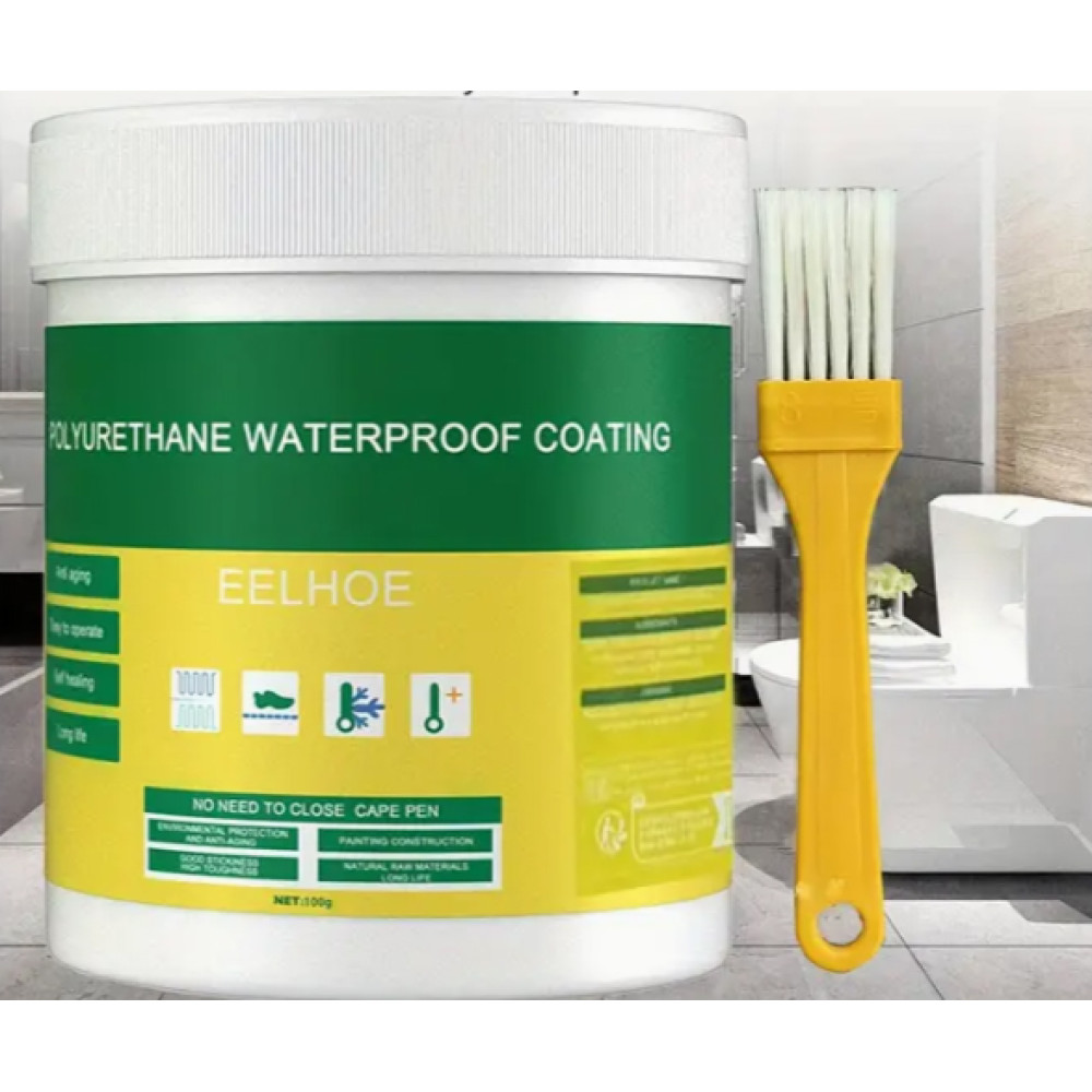 Hidroizoliacija Polyurethane Waterproof Coating hermetikas automobiliams, kemperiams, namams - 100 g + šepetys. bespalvis