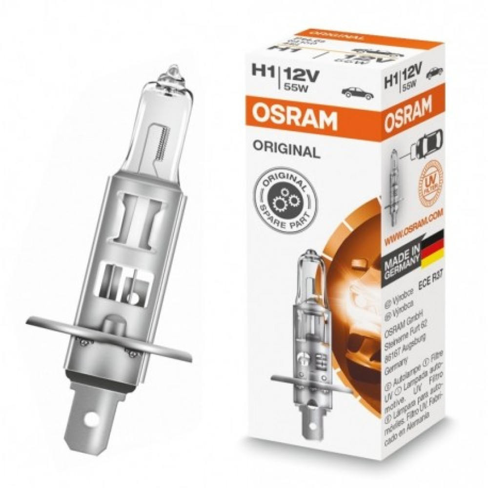 H1 OSRAM auto spuldze 12V  55W P14,5s halogēna lampa
