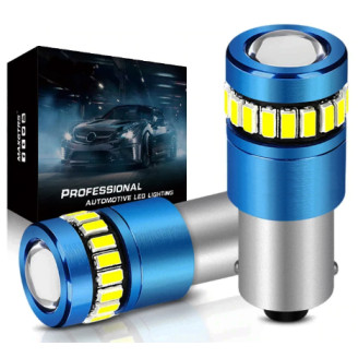 H10W 12V BA9S LED White 18+1 Diode CANBUS Car Bulb for Position Lights