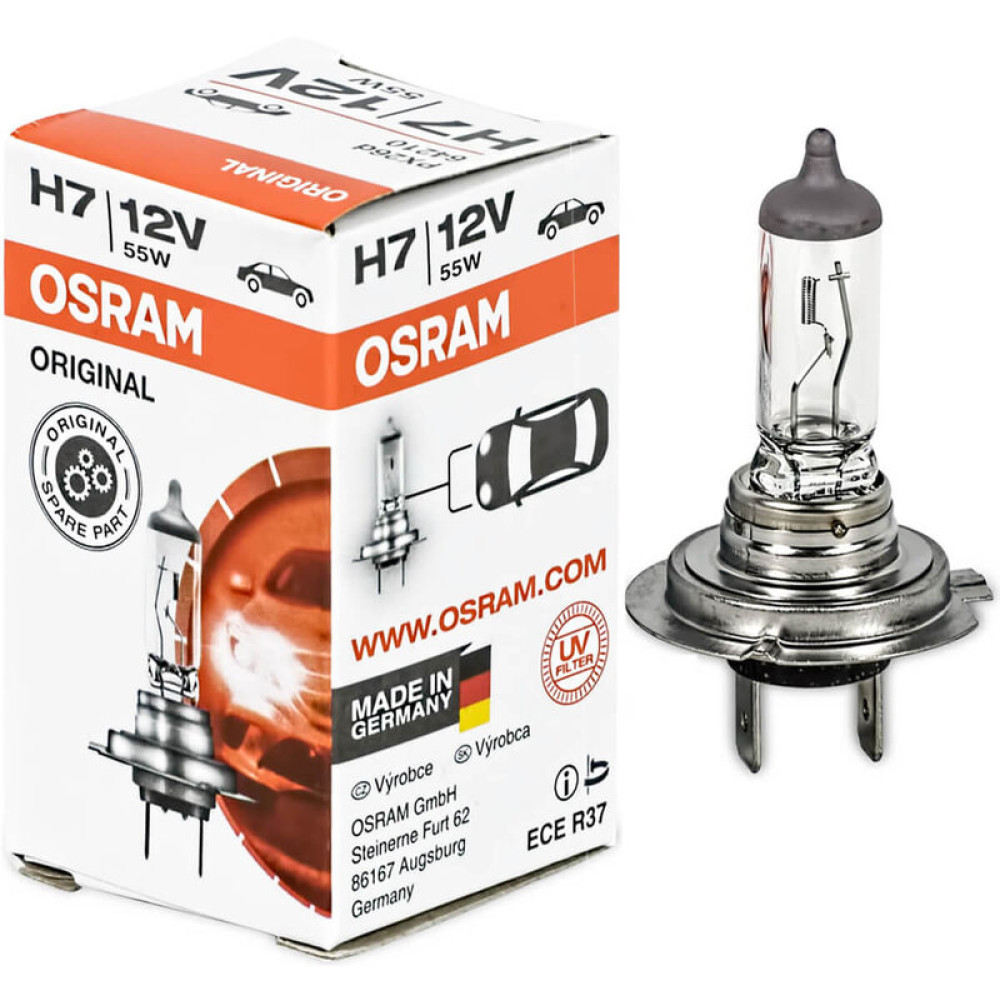 H7 OSRAM Original auto pirn - Saksamaa 12V 55W PX26d