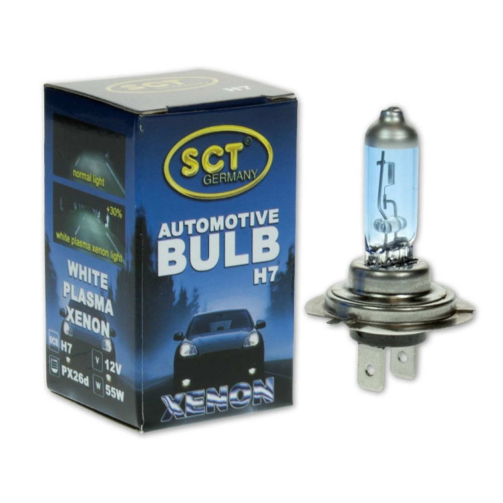 H7 White Plasma ar Xenon Blue efektu Mannol Vācija 12V 55W PX26d halogēna lampa