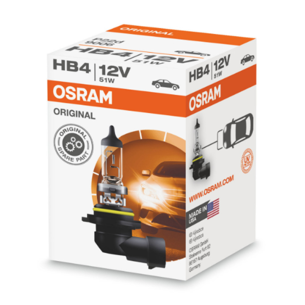 HB4 OSRAM automotive bulb 12V 51W P20d made in USA