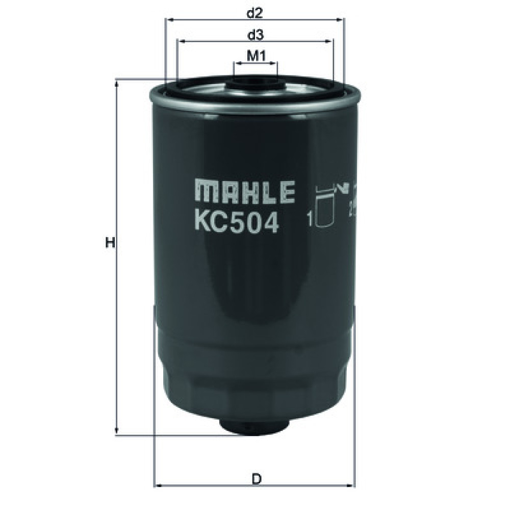 KC504 KNECHT MAHLE FILTER kuro filtras