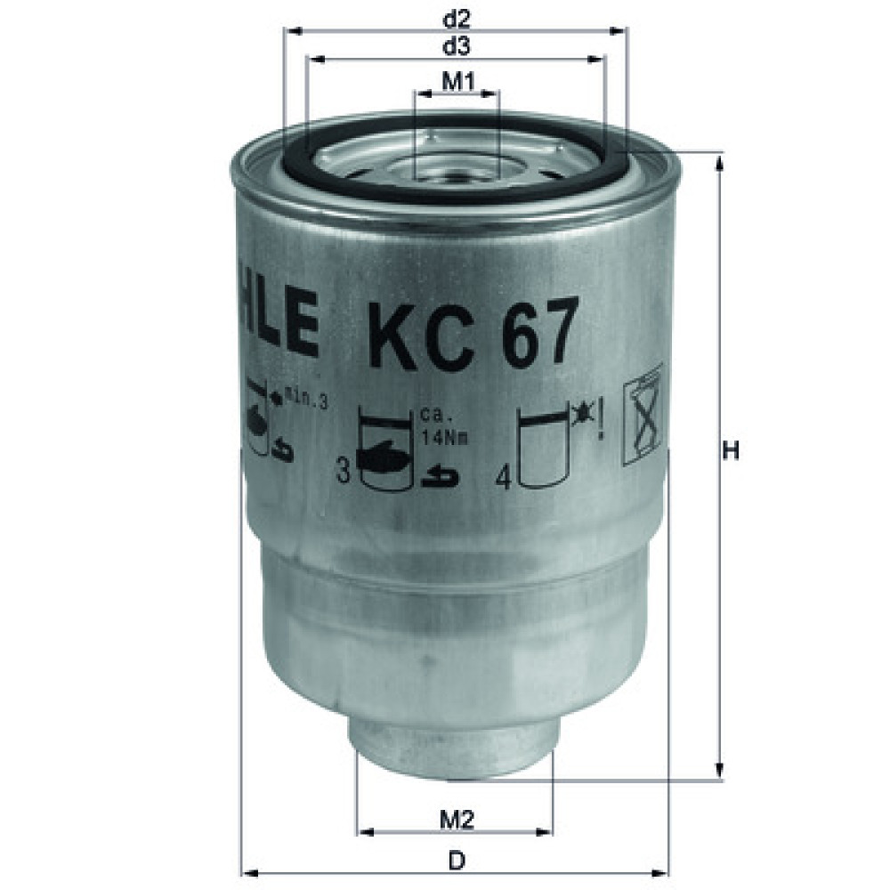 KC67 KNECHT MAHLE FILTER kuro filtras