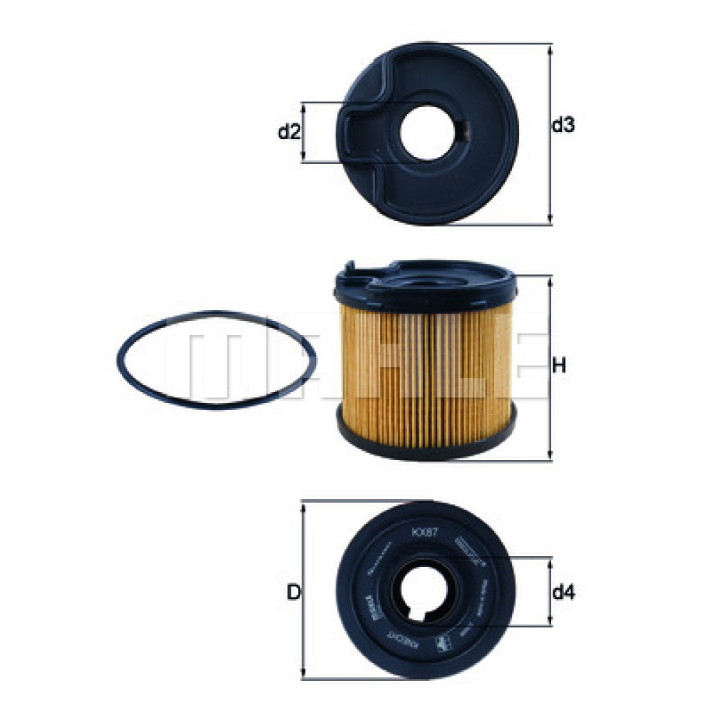 KX87D KNECHT MAHLE FILTER fuel filter KX87D KNECHT MAHLE FILTER fuel filter