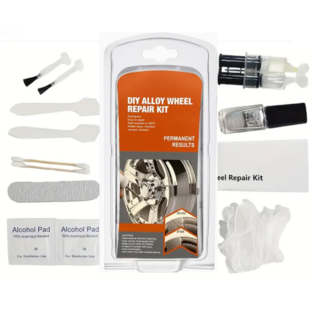 „Pasidaryk Pats” Lietų Ratlankių Remonto Rinkinys ALLOY WHEEL REPAIR KIT