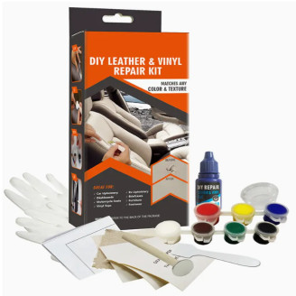 LEATHER REPAIR KIT nahast, vinüülist, kunstnahast toodete parandamise ja taastamise komplekt