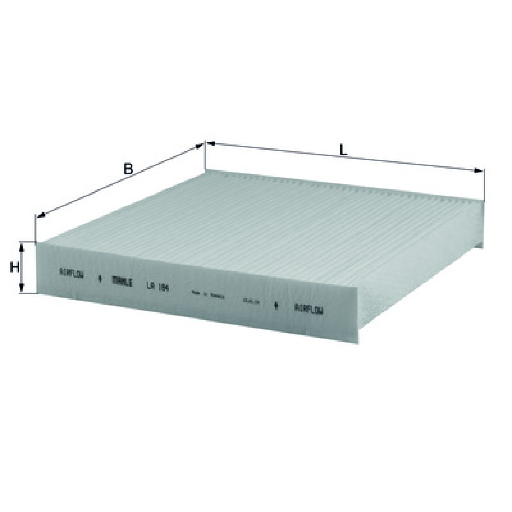 LA184 KNECHT MAHLE FILTER salongifilter LA184 KNECHT MAHLE FILTER salongifilter