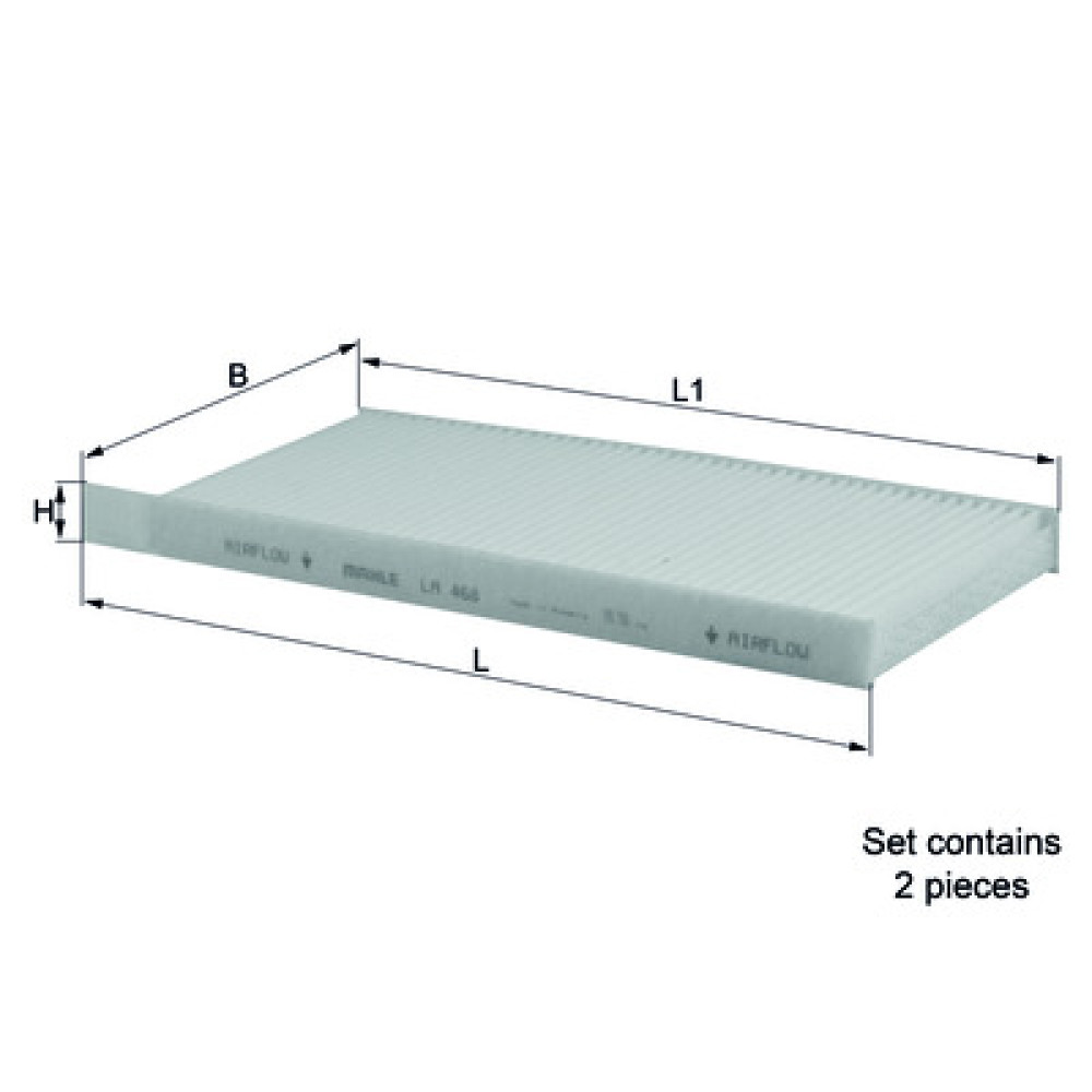 LA468/S KNECHT MAHLE FILTER salongifilter LA468/S KNECHT MAHLE FILTER salongifilter