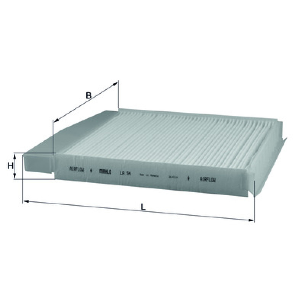 LA54 KNECHT MAHLE FILTER salongifilter LA54 KNECHT MAHLE FILTER salongifilter