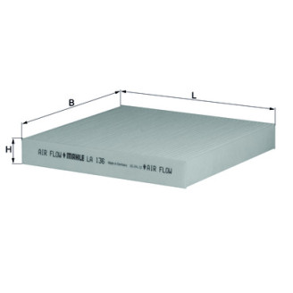 LA136 KNECHT MAHLE FILTER salongifilter