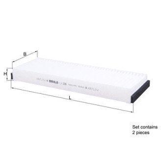 LA239/S KNECHT MAHLE FILTER salongifilter