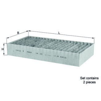 LAK295/S KNECHT MAHLE FILTER salongifilter