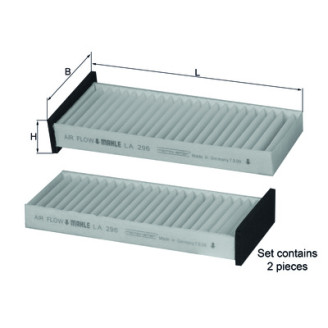 LA296/S KNECHT MAHLE FILTER salongifilter