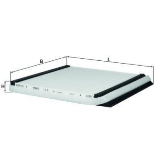 LA395 KNECHT MAHLE FILTER salongi filter