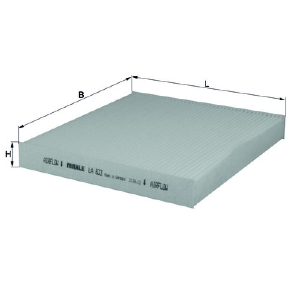 LA833 KNECHT MAHLE FILTER salongifilter LA833 KNECHT MAHLE FILTER salongifilter