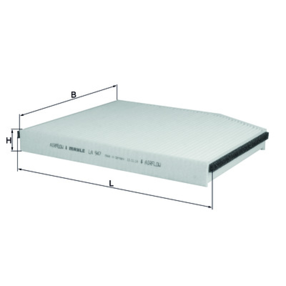 LA947 KNECHT MAHLE FILTER salongi filter LA947 KNECHT MAHLE FILTER salongi filter
