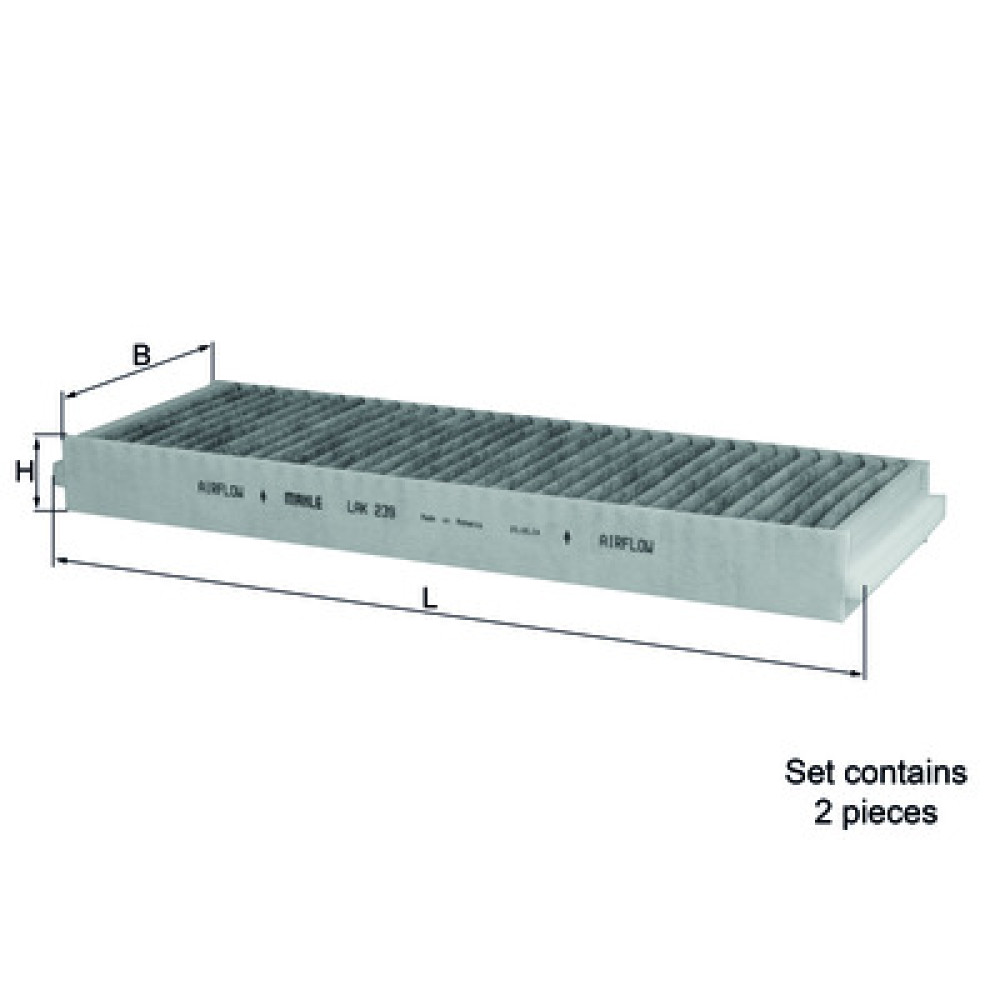 LAK239/S KNECHT MAHLE FILTER salongifilter LAK239/S KNECHT MAHLE FILTER salongifilter