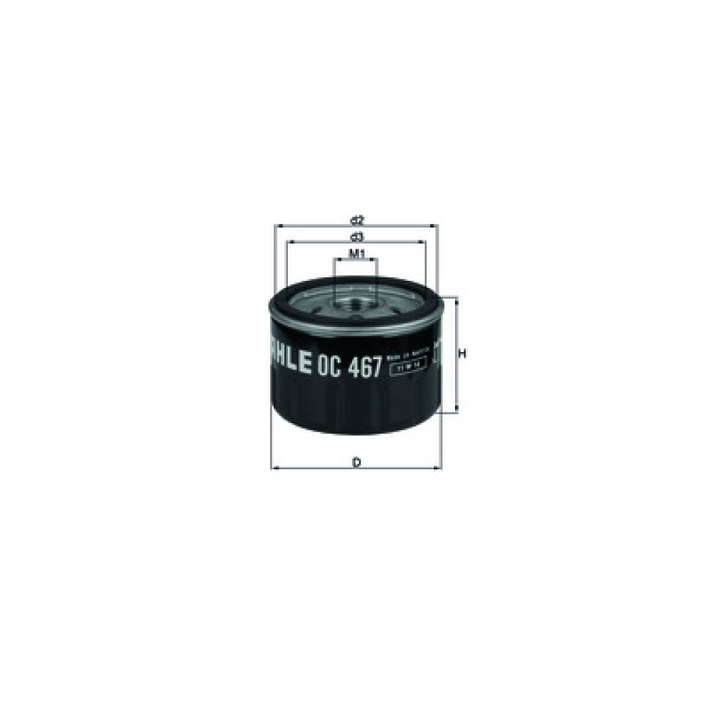 OC467 KNECHT MAHLE FILTER õlifilter