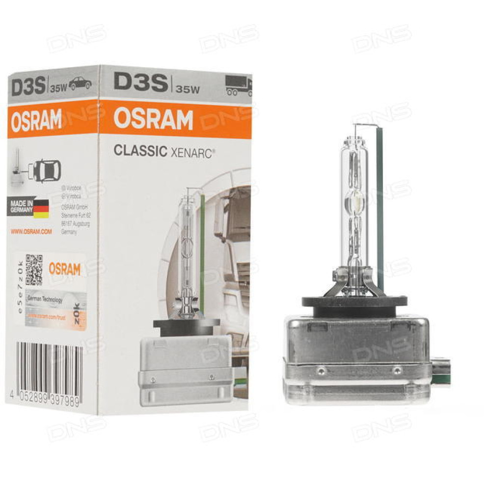 OSRAM D3S XENARC ORIGINAL 66340 ксенон лампа 35W - 42V Socket Type - PK32D-5 FS1