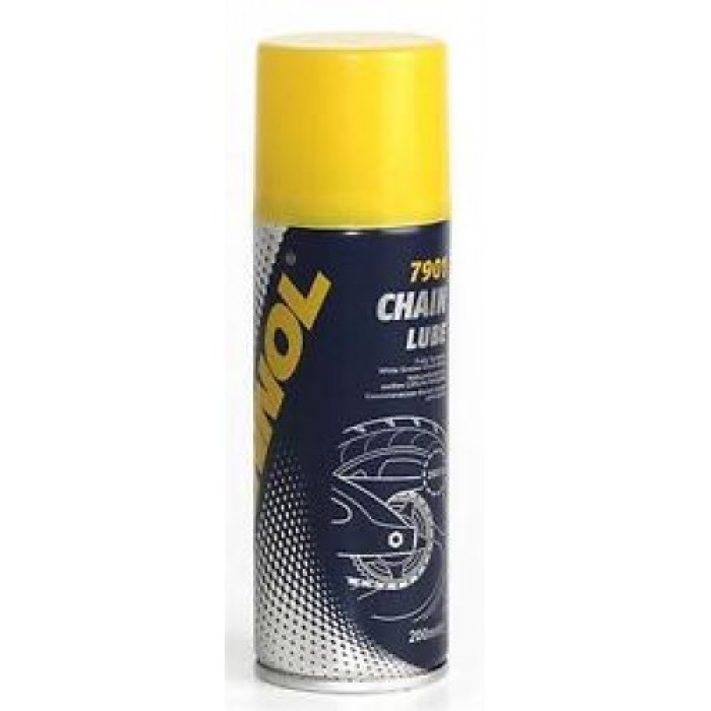 Motociklu un velosipēdu ķēžu balta smēre - eļļa Chain Lube MANNOL 7901 - 200ml erosols Motociklu un velosipēdu ķēžu balta smēre - eļļa Chain Lube MANNOL 7901 - 200ml erosols