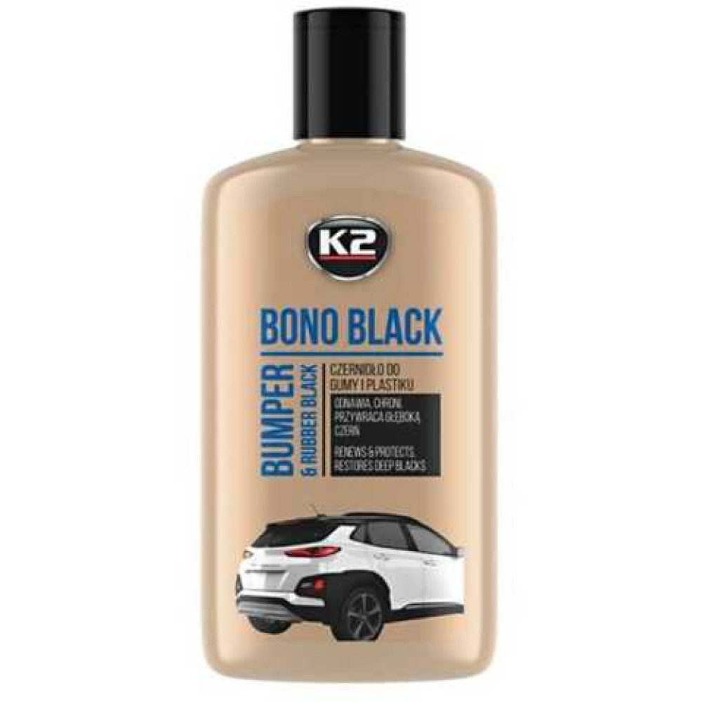 Bamperu un citu plastmasas daļas atjaunošanas un konservācijas līdzeklis  BONO Black melns K2 250ml