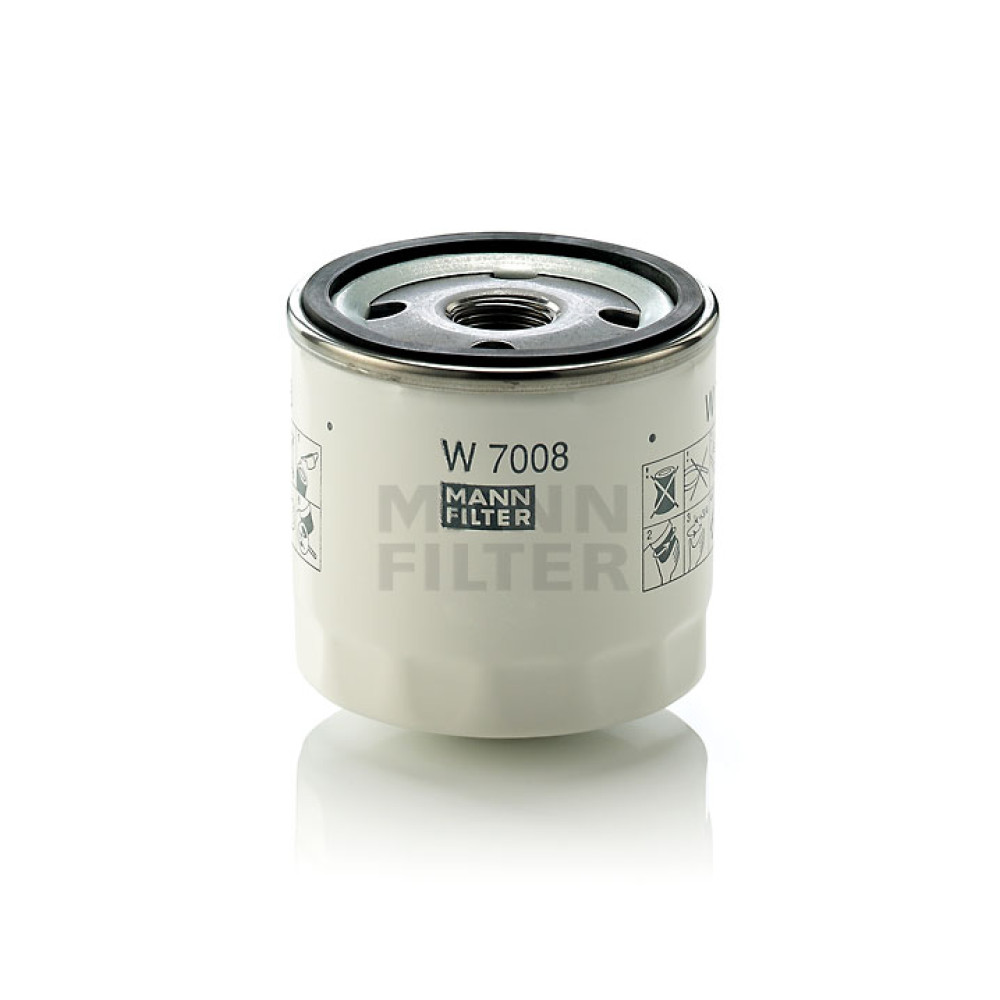 W7008 MANN FILTER масляный фильтр ( analogi OP627, WL7459, OC1051, DO1841 )