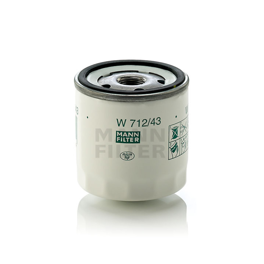 W712/43 MANN FILTER oil filter (analogs OP530, 51034, AW106, DO217) W712/43 MANN FILTER oil filter (analogs OP530, 51034, AW106, DO217)