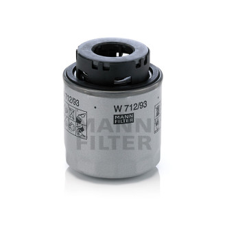 W712/93 MANN FILTER oil filter (analogous to OP641/1, WL7467, OC593, DO5509)