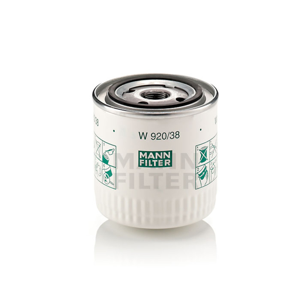 W920/38 MANN FILTER Oil Filter (analog OP569/1, WL7207, OC222, DO941)