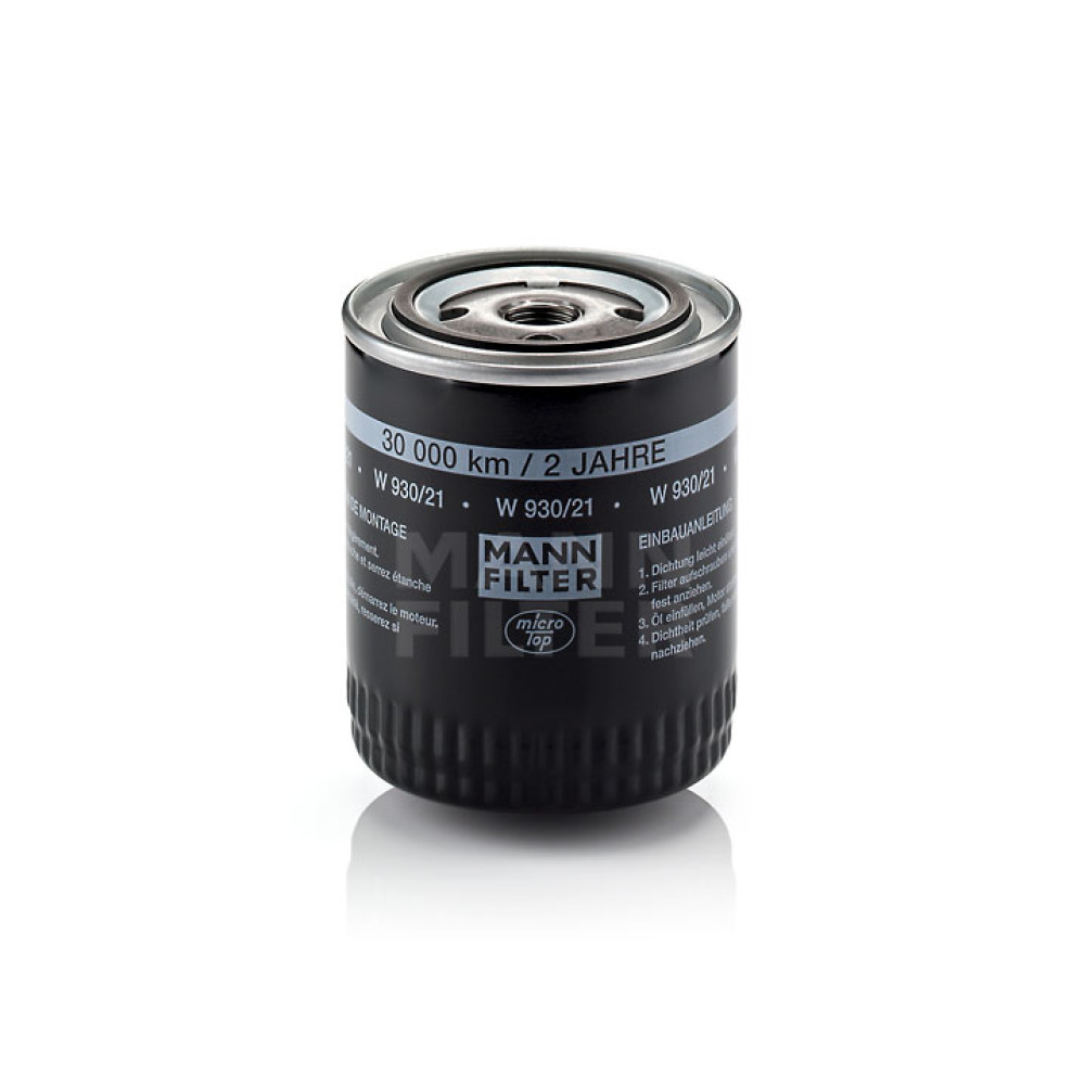 W930/21 MANN FILTER oil filter (equivalents OP526/5, WL7321, OC241, DO896) W930/21 MANN FILTER oil filter (equivalents OP526/5, WL7321, OC241, DO896)