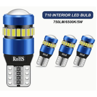 W5W valge - T10 LED 18 + 1 dioodiga CANBUS auto pirn. Sobib ääretuledele ja salongi.
