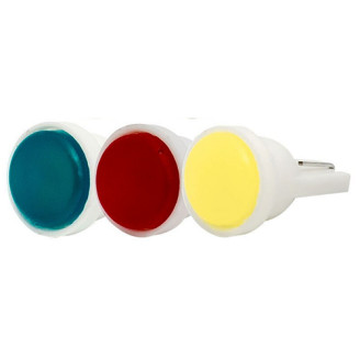 W5W balta - T10 LED 1COB automobilių lemputė. Skirta gabaritams ir salonui