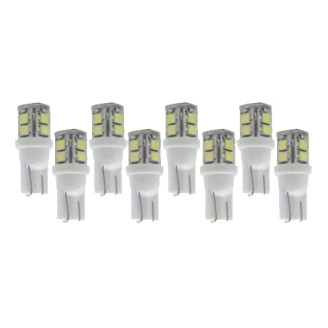 W5W balta - T10 LED 5 diodų automobilinė lemputė. Skirta gabaritiniams žibintams ir salonui.