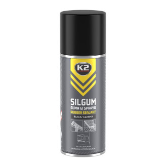 Vedelkumm K2 SILGUM hüdroisolatsioon - hermeetik aerosool 400ml must Vedelkumm K2 SILGUM hüdroisolatsioon - hermeetik aerosool 400ml must