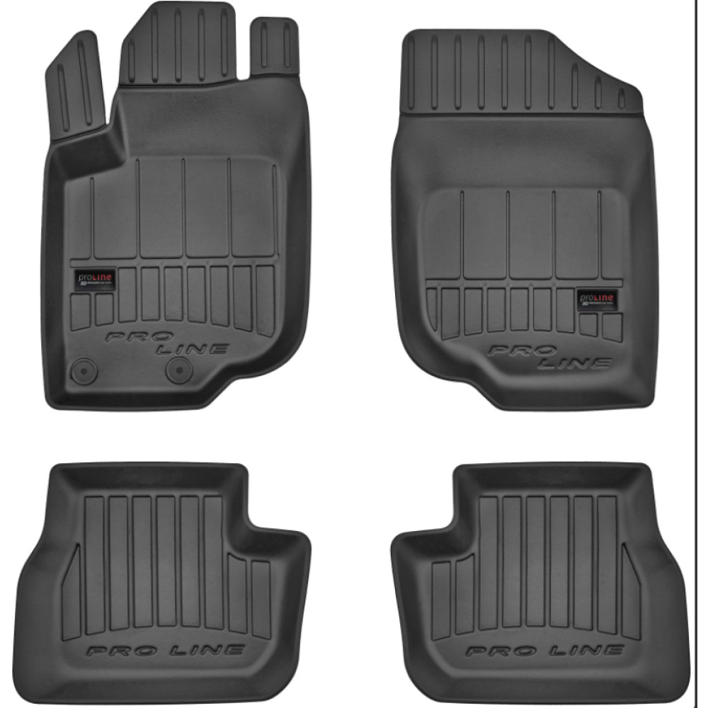 PEUGEOT 207 2006 - 2012   3D Комплект резиновых ковриков 4шт. FROGUM 3D407435